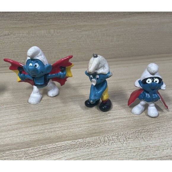 Lot of 6 Vintage Schleich Peyo Smurf Figures Late 60-70s‎ Smurfs Figures - Picture 3 of 10